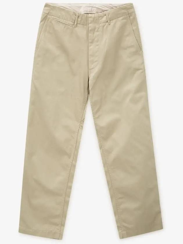 Chino Straight Pants Beige - NANAMICA - BALAAN 3