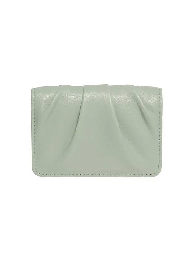 Dough Soft Leather Card Wallet Fog Green - LE MASQUE - BALAAN 1