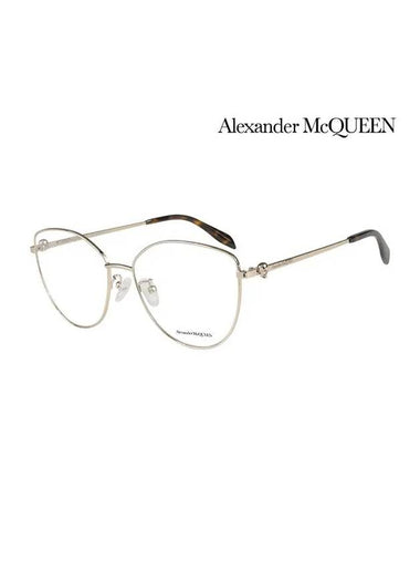 Eyewear Cat Eye Metal Eyeglasses Gold - ALEXANDER MCQUEEN - BALAAN 1