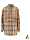 Vintage Check Motif Shirt Beige - BURBERRY - BALAAN 2