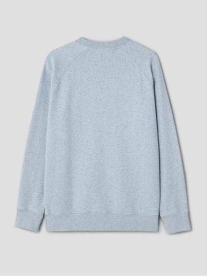 Double Monochrome Fox Head Patch Classic Sweatshirt Light Blue - MAISON KITSUNE - BALAAN 2