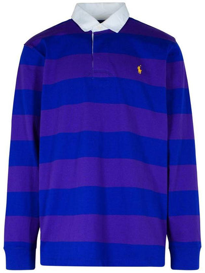 Striped Polo Shirt Purple Royal - POLO RALPH LAUREN - BALAAN 2