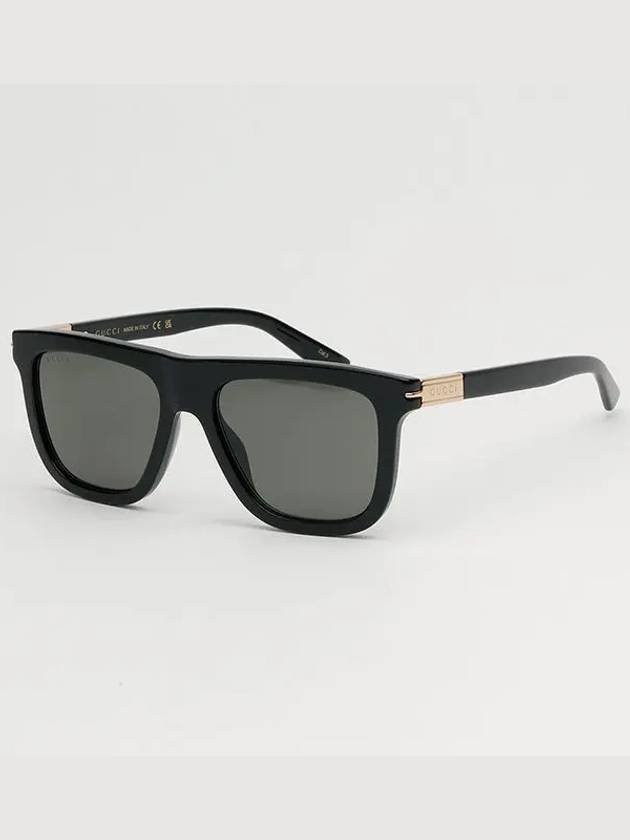 Logo Decorated Square Frame Sunglasses Black - GUCCI - BALAAN 8