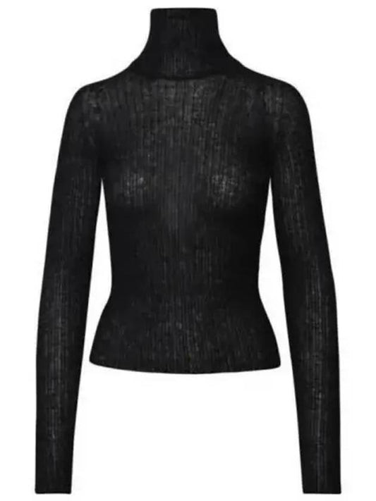 rib detail turtleneck - SAINT LAURENT - BALAAN 2