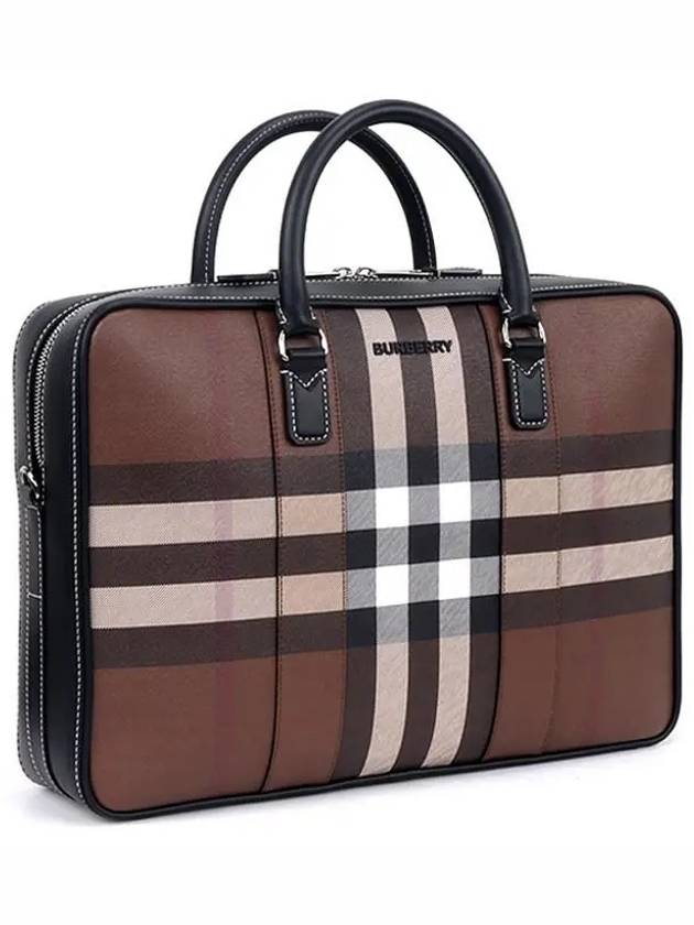 Check Briefcase Dark Birch Brown - BURBERRY - BALAAN 4