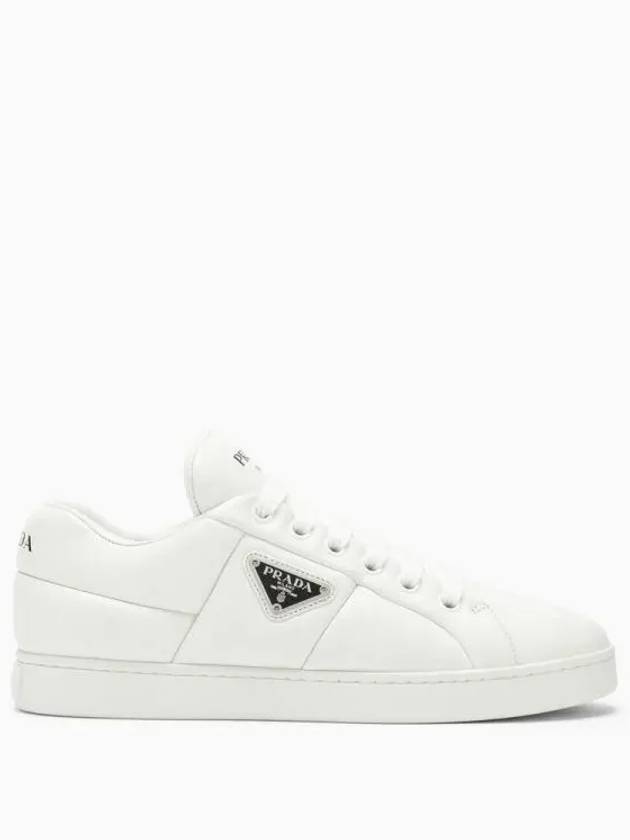 Logo Quilted Nappa Leather Low Top Sneakers White - PRADA - BALAAN 2