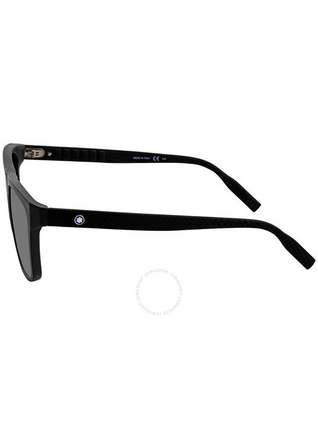 Montblanc Grey Square Men's Sunglasses MB0062S 001 56 - MONTBLANC - BALAAN 3