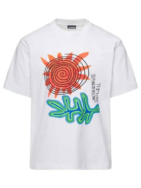 Soalheiro Graphic Print Short Sleeve T-shirt White - JACQUEMUS - BALAAN 1