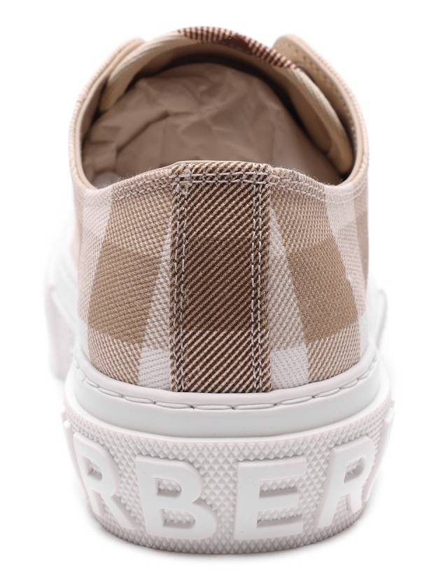 Jack Logo Check Low Top Sneakers Beige - BURBERRY - BALAAN 5