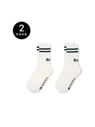 KODAK Apparel Mini Logo Cushion Crew Socks 2 Pack Set - KODO - BALAAN 1