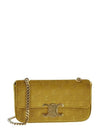 Triomphe Claude Chain Shoulder Bag Yellow - CELINE - BALAAN 1