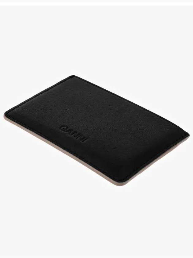 Bou Card Wallet Black - GANNI - BALAAN 4