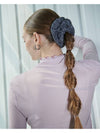 PLEATED BIG SCRUNCHIE GREY - UNMUTE - BALAAN 2