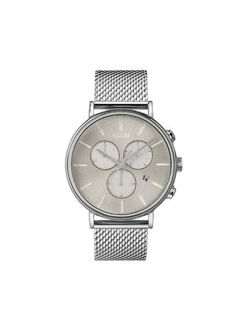 Men's Fairfield Supernova Chronograph Leather Watch Silver - TIMEX - BALAAN 1