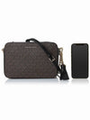 Jet Set Medium Camera Cross Bag Black Brown - MICHAEL KORS - BALAAN 7