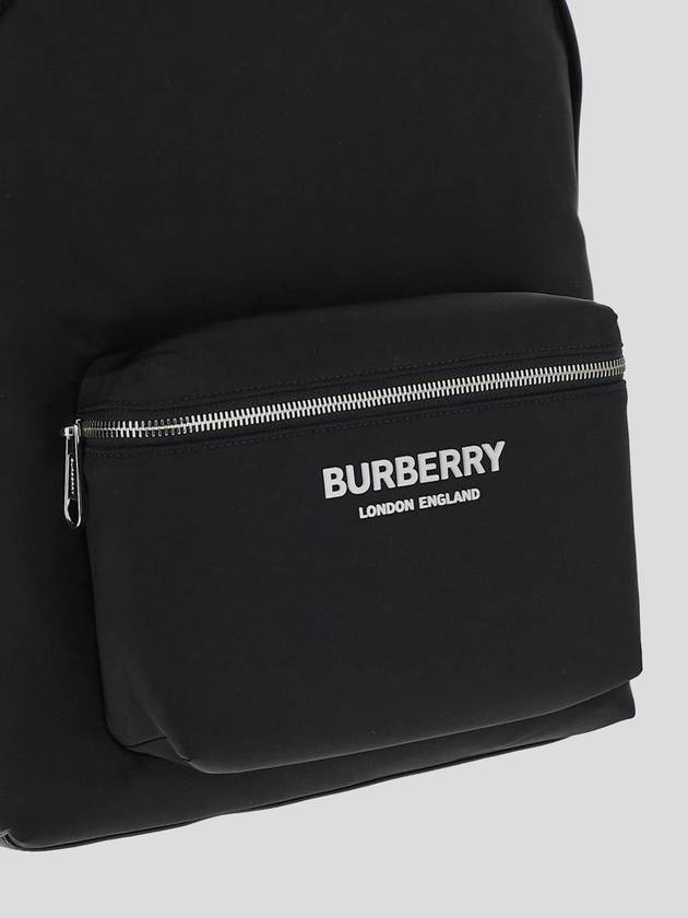 Logo Print Nylon Backpack Black - BURBERRY - BALAAN 5