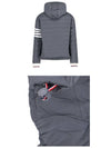 Poly Twill Down Filled 4-Bar Ski Padding Grey - THOM BROWNE - BALAAN 6