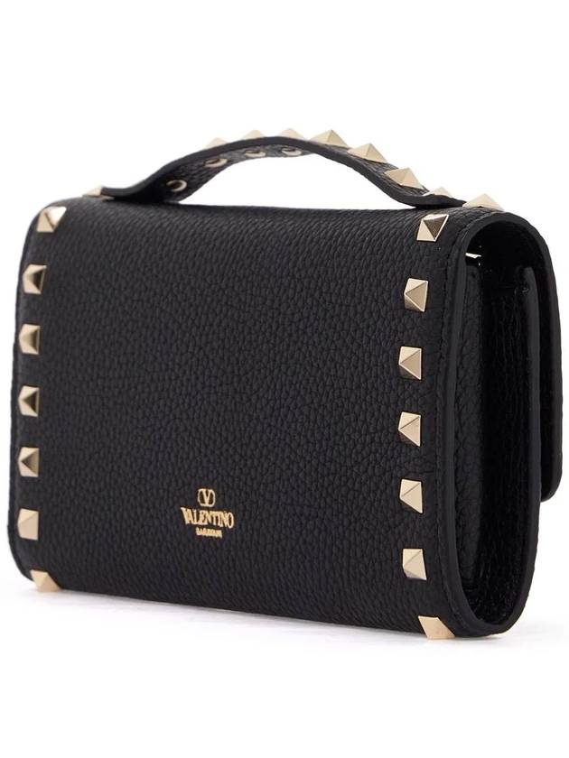 Rockstud Chain Strap Cross Bag Black - VALENTINO - BALAAN 3