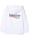 Kids Logo Print Hoodie 558143 TIVB4 9040 - BALENCIAGA - BALAAN 3