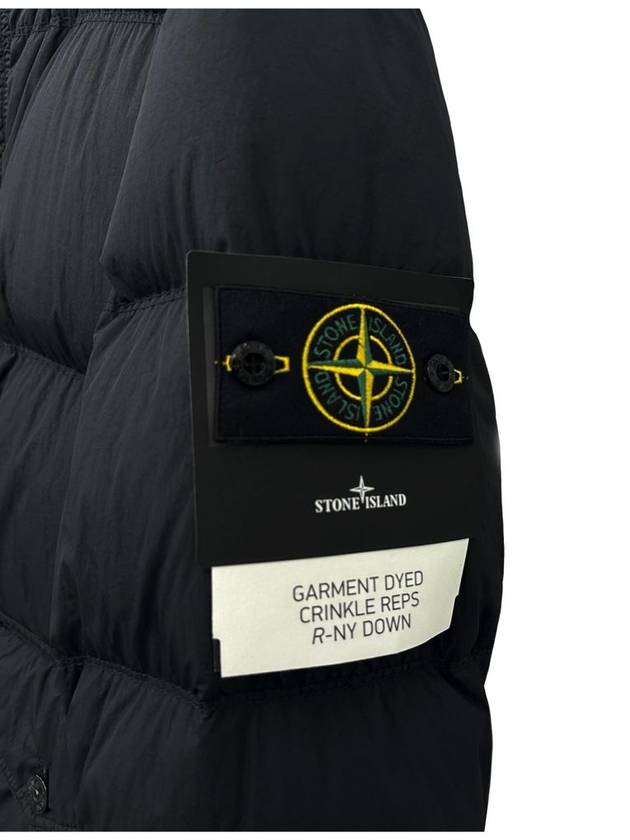 Crinkle Reps Re-Nylon Down Padding Black - STONE ISLAND - BALAAN 4