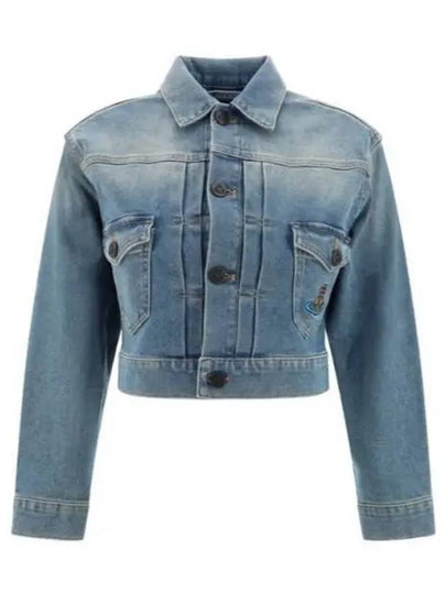 Marlene Washed Denim Jacket Blue - VIVIENNE WESTWOOD - BALAAN 2