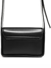 Embossed Logo Sling Small Calfskin Leather Shoulder Bag Black - JIL SANDER - BALAAN 3