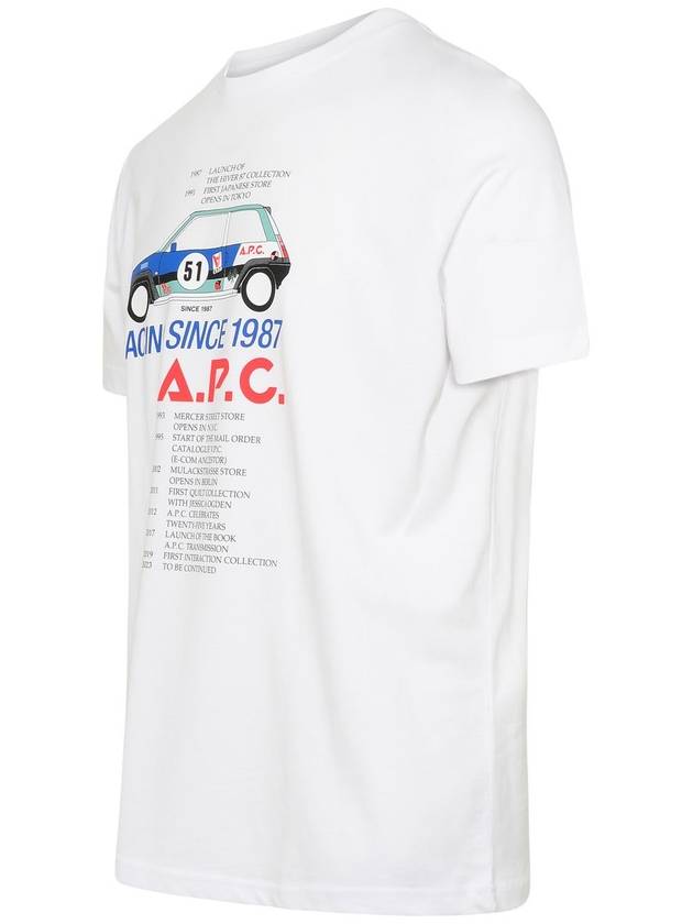 Martin Graphic Print Short Sleeve T-Shirt White - A.P.C. - BALAAN 3