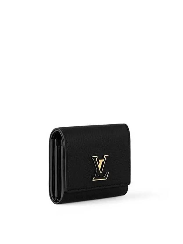 Capucines Tiny Half Wallet Black - LOUIS VUITTON - BALAAN 3