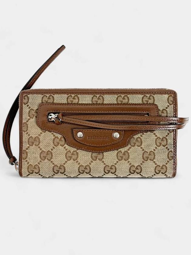 Interlocking G Zip Around Long Wallet Brown Beige - GUCCI - BALAAN 6