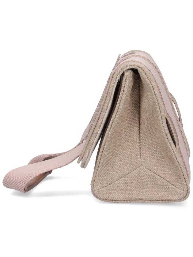 Woody Canvas Belt Bag Beige Pink - CHLOE - BALAAN 6