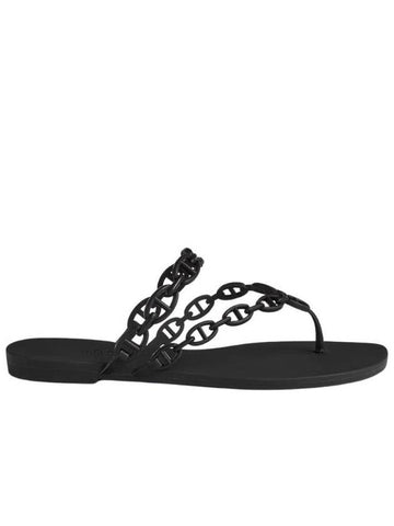 Island Sandals Noir - HERMES - BALAAN 1