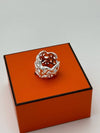 Large Chaine D'Ancre Enchainee Ring Silver - HERMES - BALAAN 8