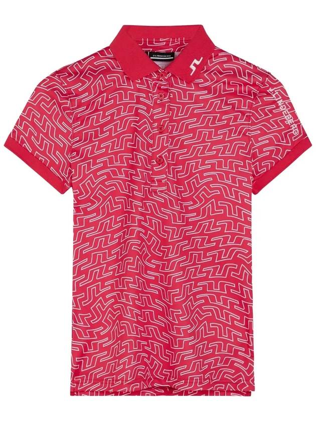 Golf Tour Tech Print Polo GWJT08086 S188 Women's Tour Tech Print Polo - J.LINDEBERG - BALAAN 7