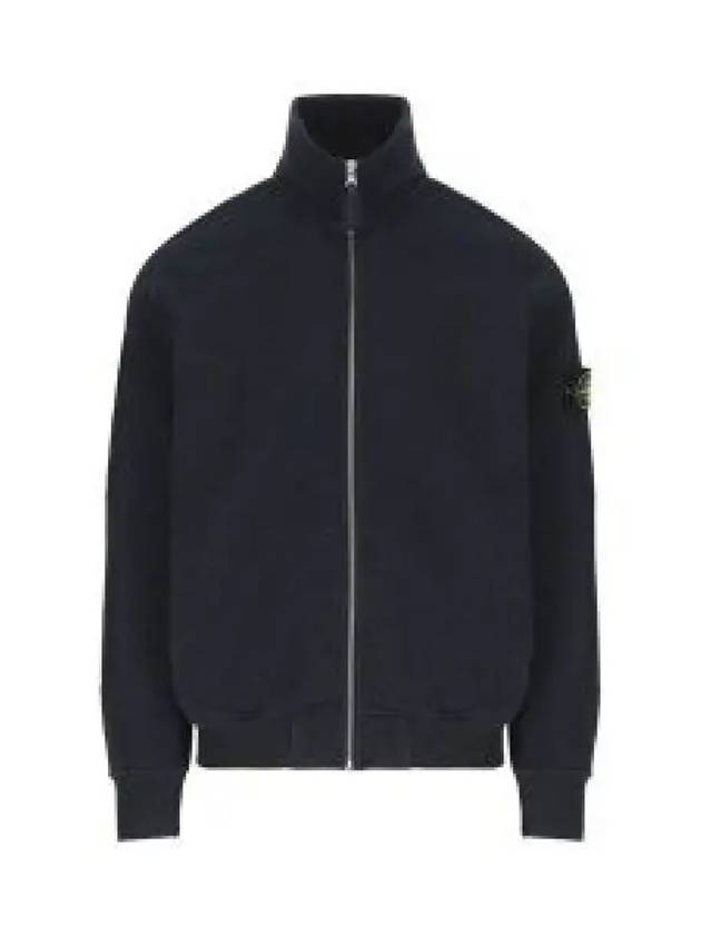 Old Effect Fleece Zip-Up Jacket Navy - STONE ISLAND - BALAAN 2