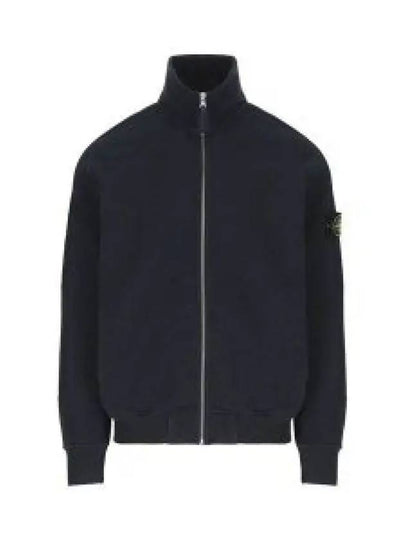 Old Effect Fleece Zip-Up Jacket Navy - STONE ISLAND - BALAAN 2