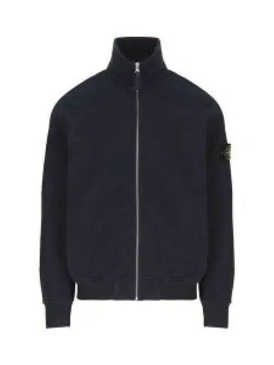 Old Effect Fleece Zip-Up Jacket Navy - STONE ISLAND - BALAAN 2