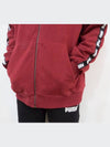 0185411601Sideline tape logo hooded zipper jacketburgundy - PUMA - BALAAN 18