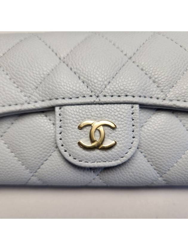 Classic Tiktok Light Blue Caviar Gold Logo Ktoktok AP0214 - CHANEL - BALAAN 2