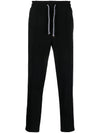 Men's Techno Fleece Cotton Track Pants Black - BRUNELLO CUCINELLI - BALAAN 6