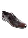 Men's Vintage Leather Brogues Brown - PRADA - BALAAN 1