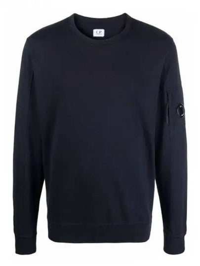 Men's Light Fleece Lens Wappen Sweatshirt Navy - CP COMPANY - BALAAN 2