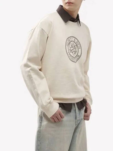 Connecticut Crest Sweatshirt Cream CRAW2313CR - SPORTY & RICH - BALAAN 1