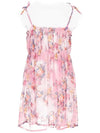 Kids Women s Floral Bustier Dress MS028825 042 - MSGM - BALAAN 3