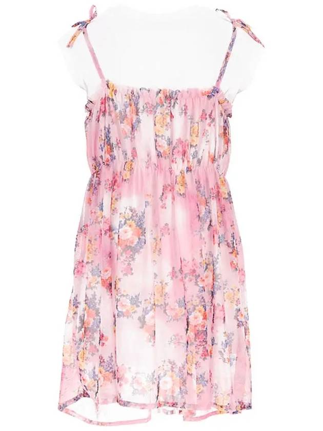 Kids Women s Floral Bustier Dress MS028825 042 - MSGM - BALAAN 3