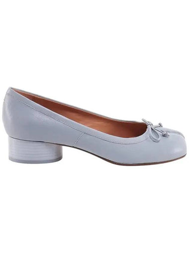 Tabi Leather Ballerina Pumps Light Blue - MAISON MARGIELA - BALAAN 1