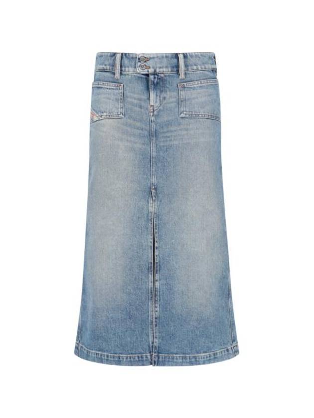 DE Hush Mid Denim A Line Skirt Light Blue - DIESEL - BALAAN 2