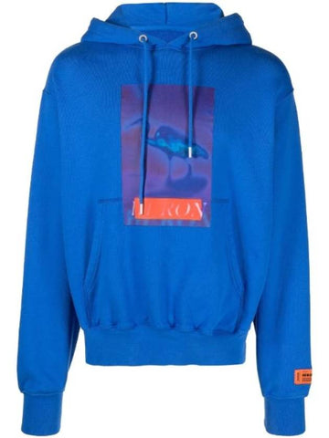 sensored graphic print hoodie HMBB024F22JER0034546 - HERON PRESTON - BALAAN 1