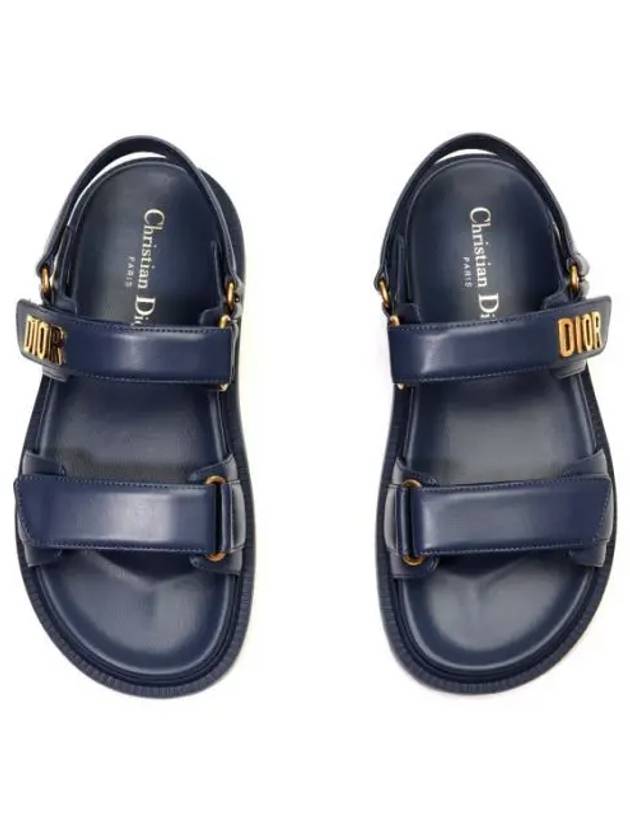 Dioract Strap Lambskin Sandals Midnight Blue - DIOR - BALAAN 2