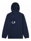 Indigo Fleece Hoodie Blue - CP COMPANY - BALAAN 2