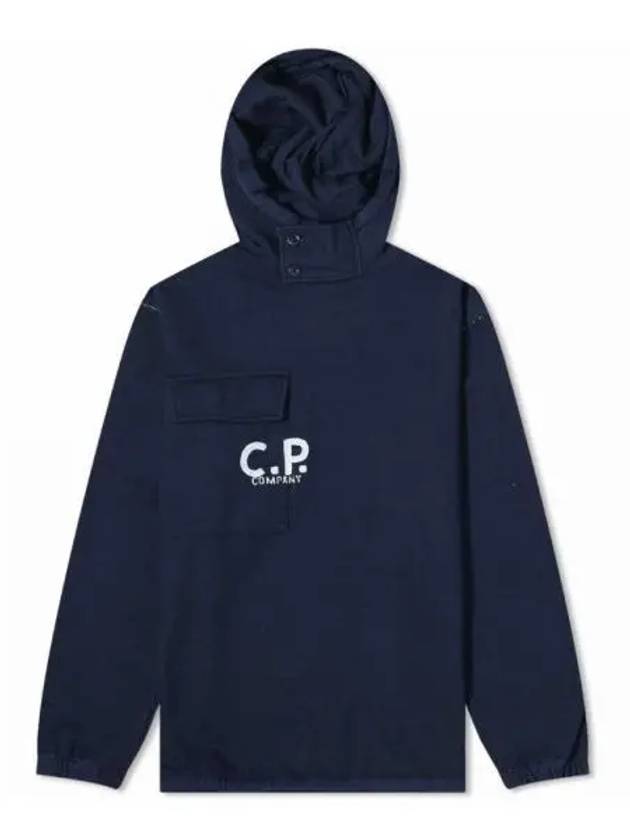 Indigo Fleece Hoodie Blue - CP COMPANY - BALAAN 2